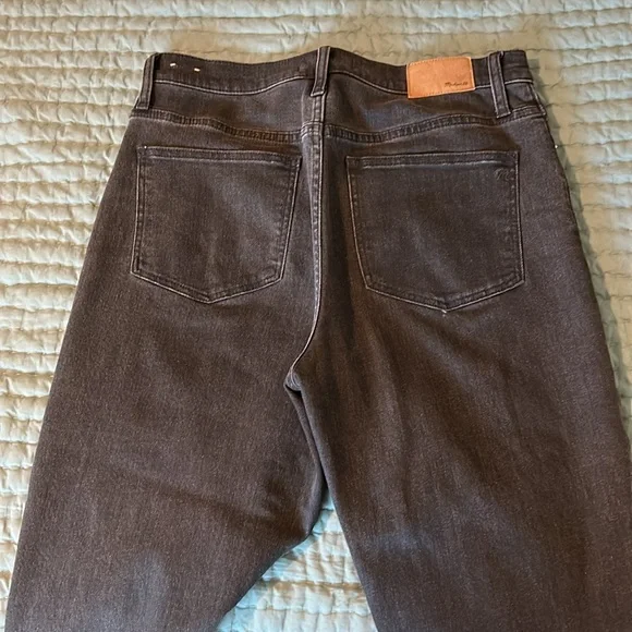 Madewell Women's Straight Leg Jeans - Washed Black - Picture 2 of 6